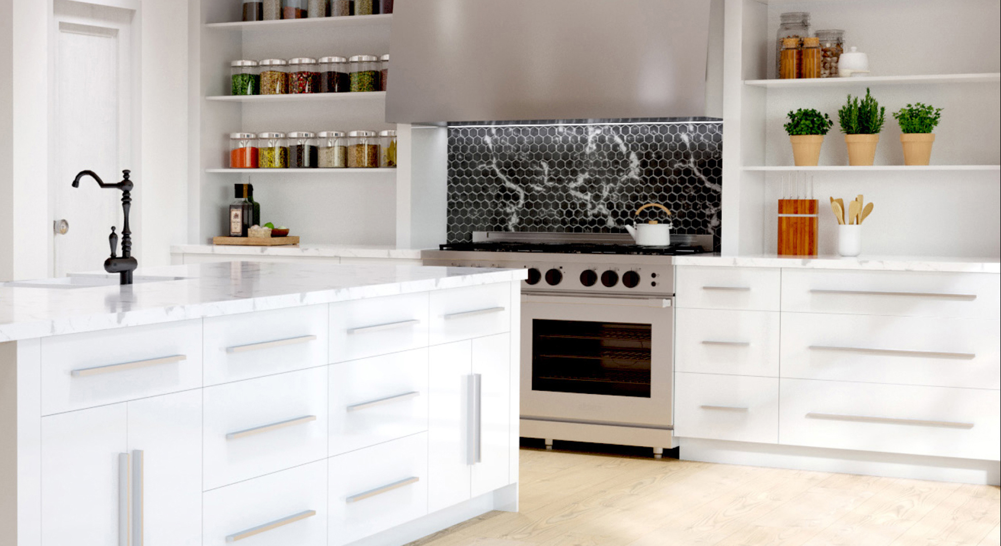 Urban- Ultra White-Slab Door